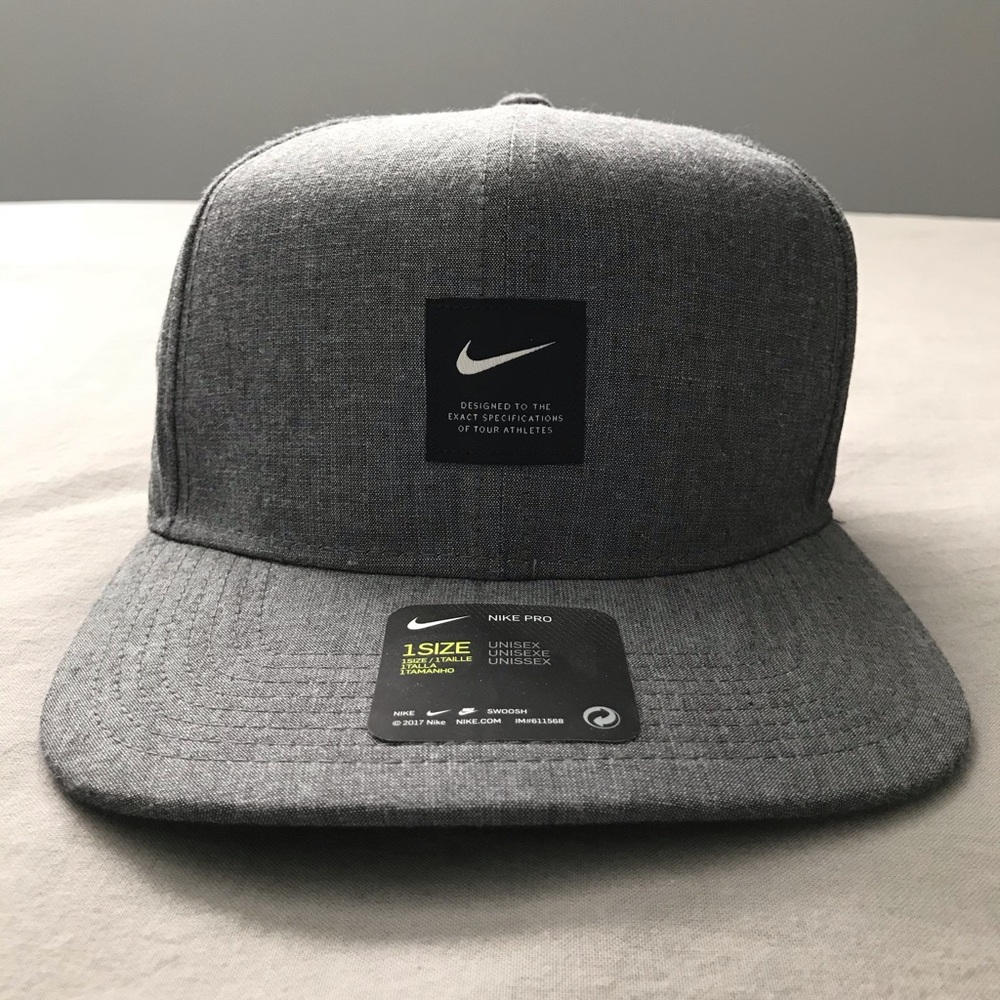 Grey Nike Pro Hat
